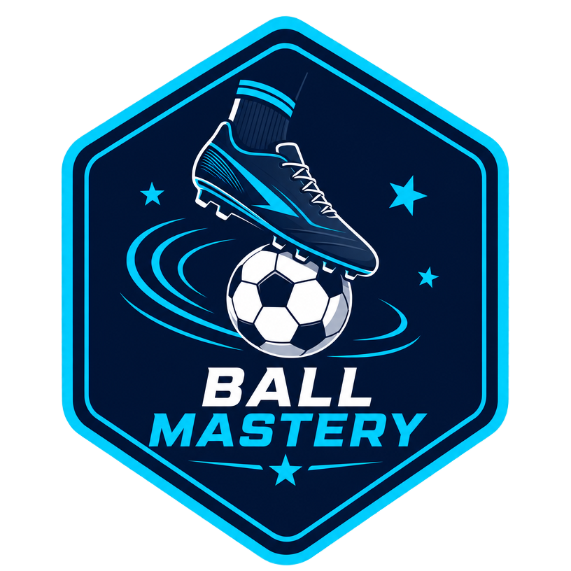 Ball Mastery badge — a boot controlling a football